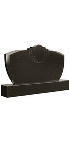 Модель памятника №149 горизонтальный, современный, мужской, свободный